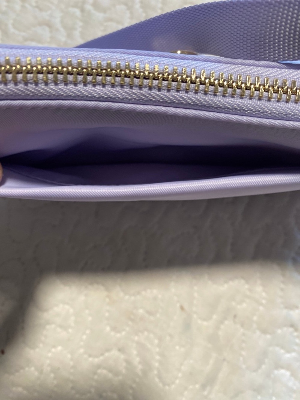 lululemon athletica Lilac Shoulder Bag with Gold Hardware - Picture 6 of 12